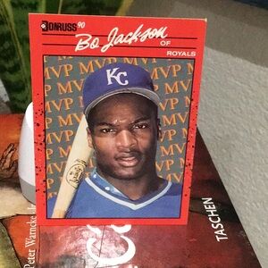 1990  Donruss   Bo Jackson  Card  BC 1  Kansas City Royals , Leaf ,Inc